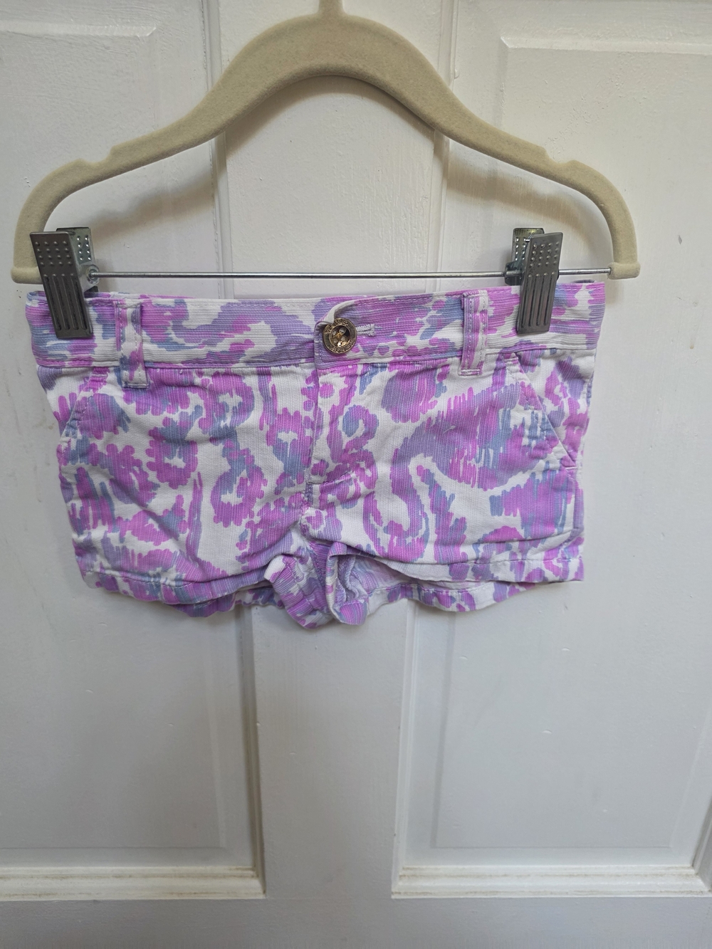 Lilly Pulitzer Lavender,pink, White Little Girls Size 5 Shorts
